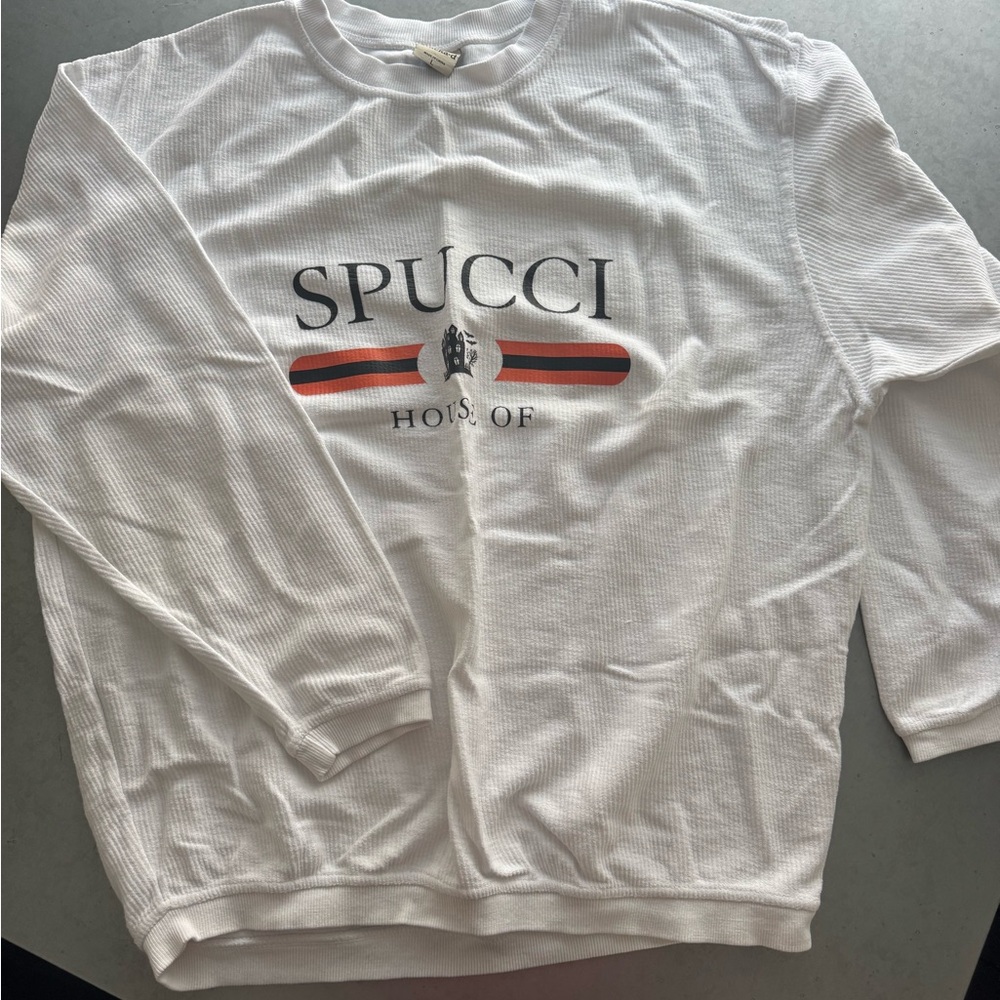 White Crewneck Women’s Corded Top